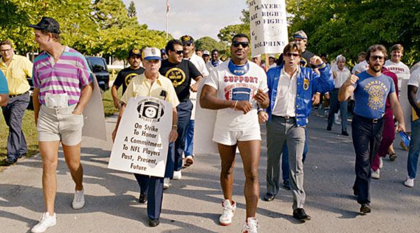 nfl lockout 1987 - On Strike To Honor A Commitment To Nfl Players Past, Present, Future Layers Right 10 Fight Dolphins Support